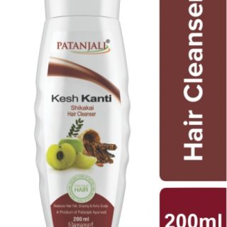 patanjali kesh kanti shikakai hair cleanser, shampoo